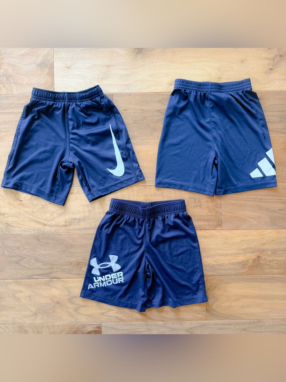 Bundle of Boys Nike, Adidas, & Under Armor Shorts, Size 6, Great Condition!!